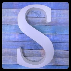 Pottery Barn Kids White Wall Letter S